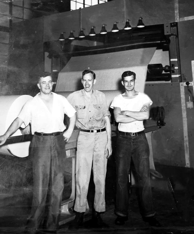 A Small Group of Hammermill Workers